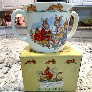 Vintage Royal Doulton Bunnykins Christening Mug
